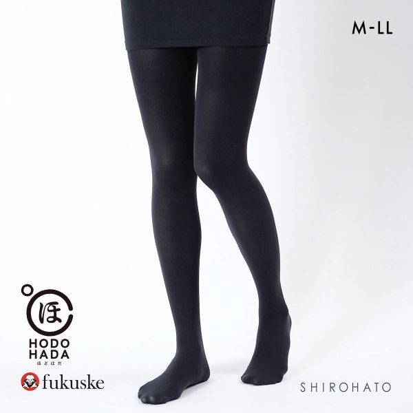 福助 ほどはだ 温トレッチ 130デニール相当 タイツ レディース 発熱 fukuske HODOHADA