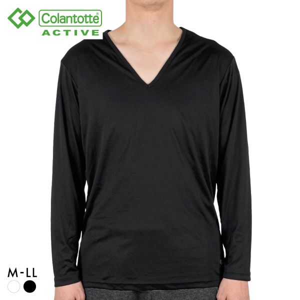 コラントッテ アクティブ Vネック 長袖シャツ メンズ テラックス 血行促進 リラックス Colantotte Active