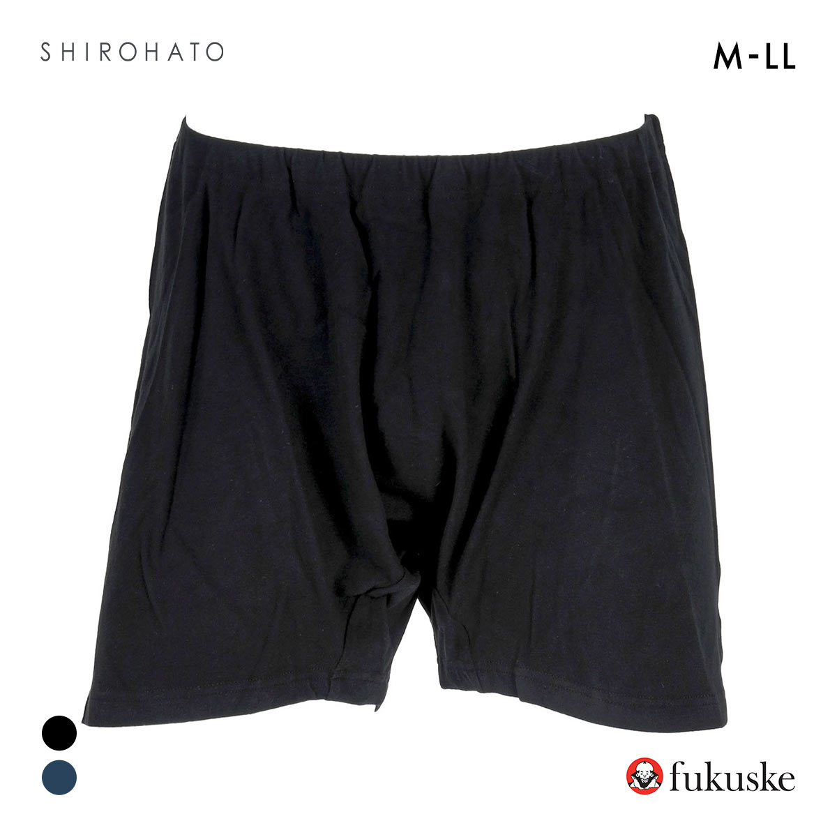 福助 BEAUTY AND FUNCTION FOR MEN 楽々スリープパンツ ニットトランクス メンズ 前とじ 睡眠 fukuske(BK-ブラック-M)
