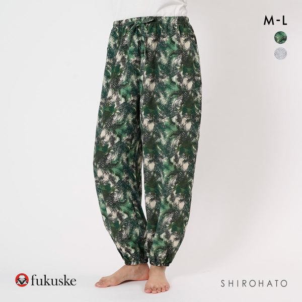 福助 レーヨン ジョガーパンツ ボトムス レディース ルームウェア パジャマ fukuske