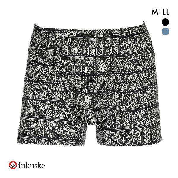 福助 SHITATEYA PANTS ボクサーシルエット ストレッチ トランクス プリントタイプ メンズ 前あき fukuske