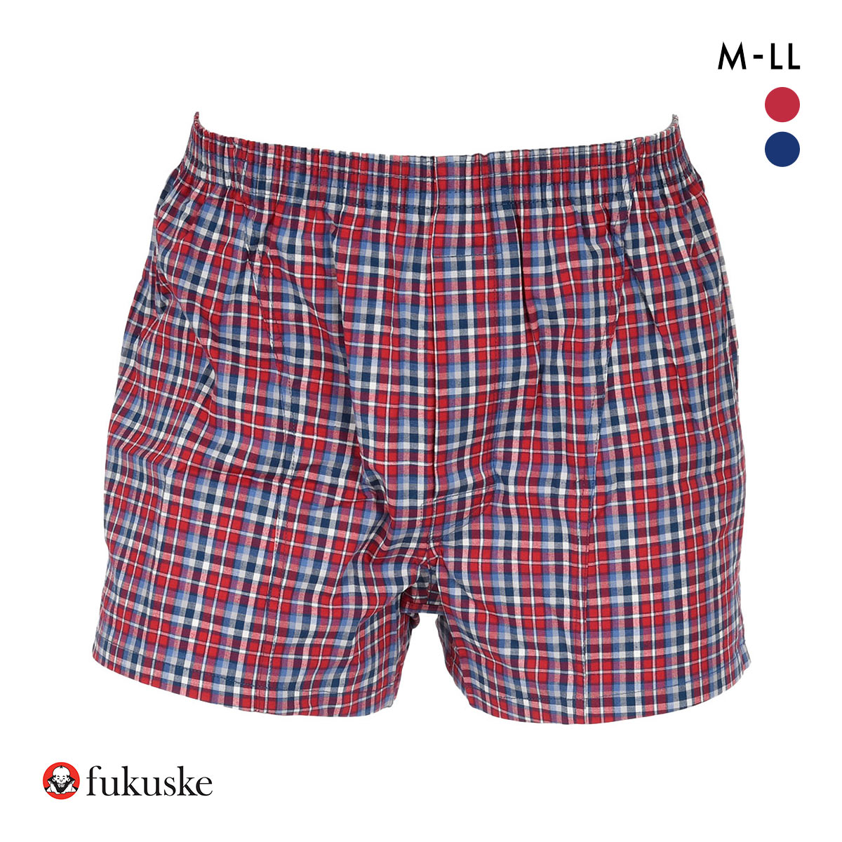 福助 SHITATEYA PANTS ストレッチ トランクス メンズ チェック