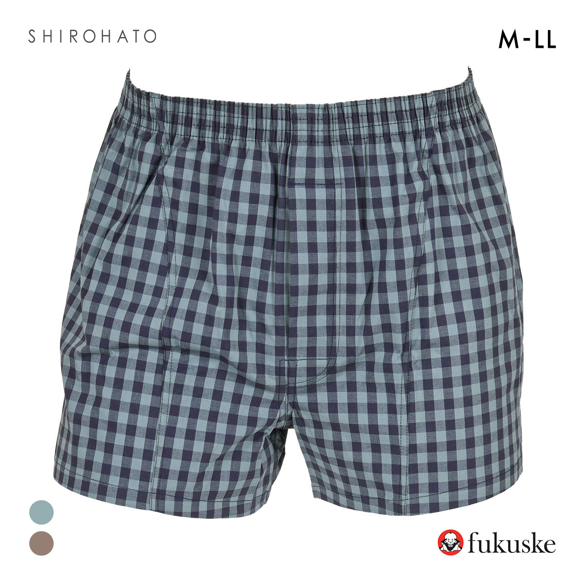 たまたろさすけ♪ 福助 SHITATEYA PANTS ギンガムチェック ストレッチ トランクス