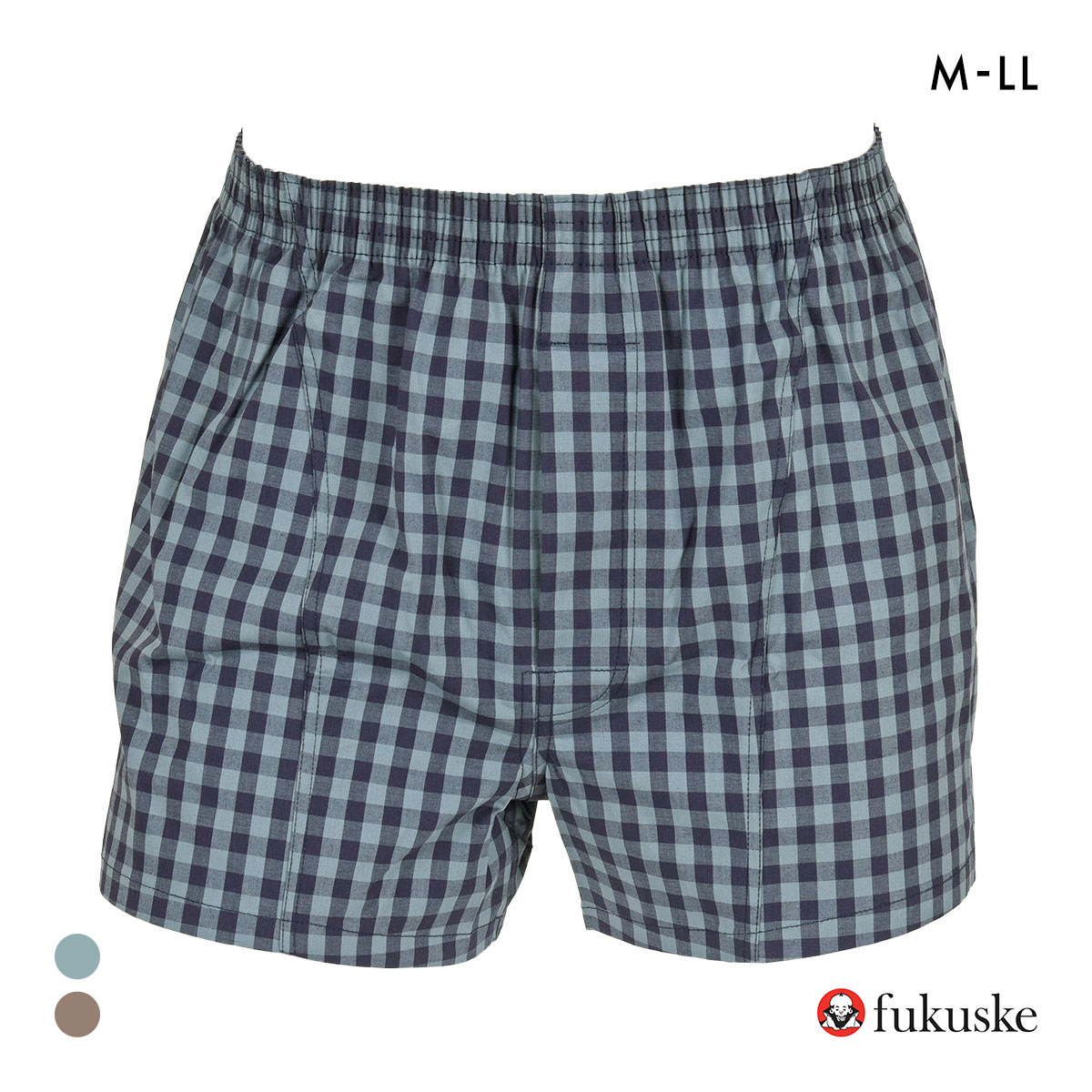 福助 SHITATEYA PANTS ギンガムチェック ストレッチ トランクス