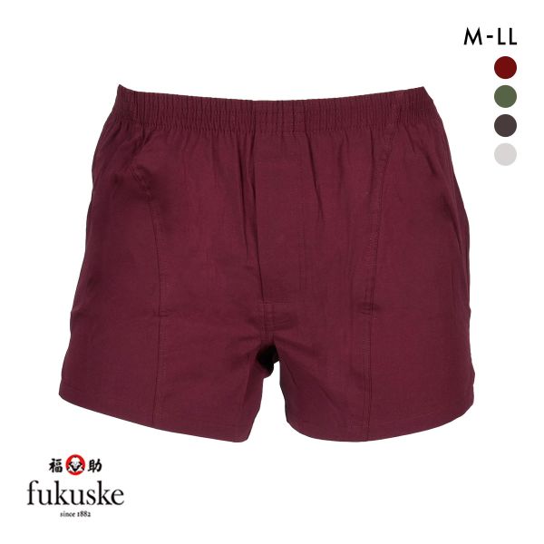 福助 スリット入り ストレッチ トランクス メンズ 前あき fukuske