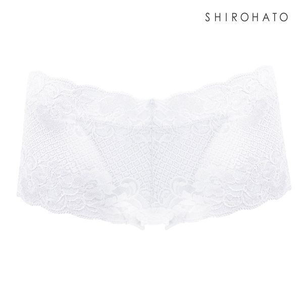 ボーイレッグショーツ 総レース ひびきにくい 柔らか ストレッチ プチプラ ヒップハンガー 単品 ジョリーエマ Jolie Emma