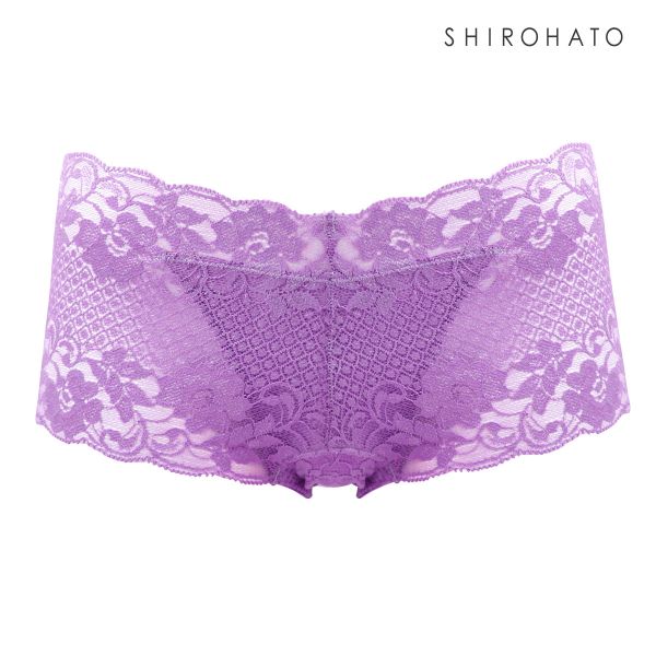 ボーイレッグショーツ 総レース ひびきにくい 柔らか ストレッチ プチプラ ヒップハンガー 単品 ジョリーエマ Jolie Emma