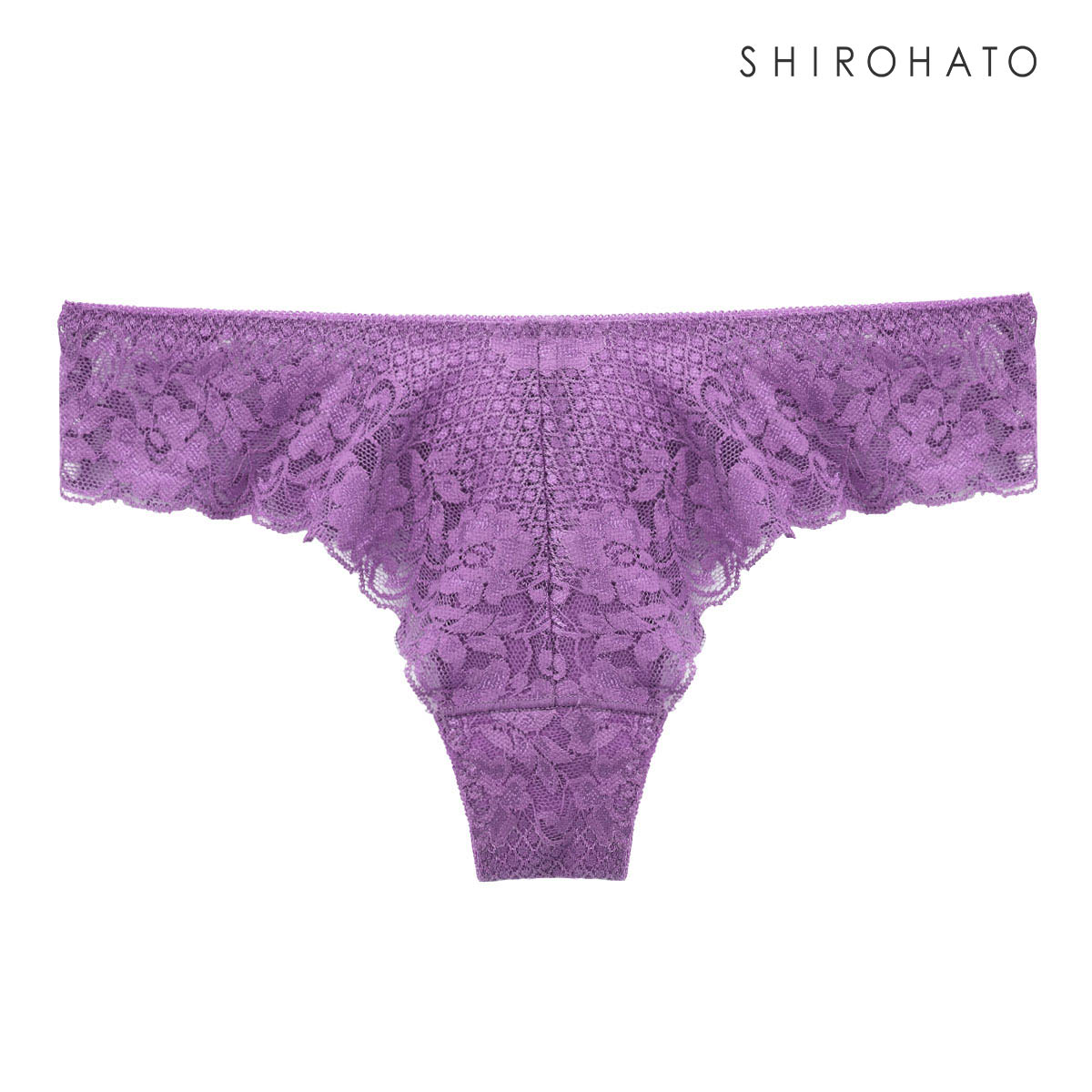 コントランテ ContRante ジョリーエマ Jolie Emma 総レース ブラジリアン ショーツ なめらか 柔らか ストレッチ ひびきにくい 単品(LV-ラベンダー-M)