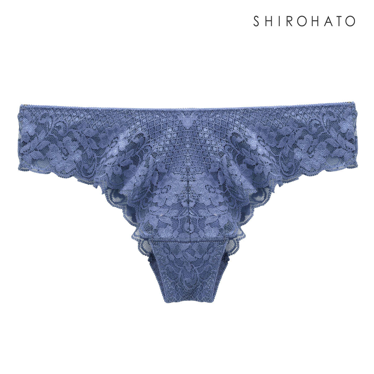コントランテ ContRante ジョリーエマ Jolie Emma 総レース ブラジリアン ショーツ なめらか 柔らか ストレッチ ひびきにくい 単品(BGY-ブルーグレー-M)