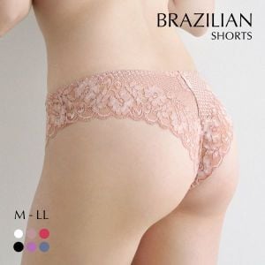 コントランテ ContRante ジョリーエマ Jolie Emma 総レース ブラジリアン ショーツ なめらか 柔らか ストレッチ ひびきにくい 単品