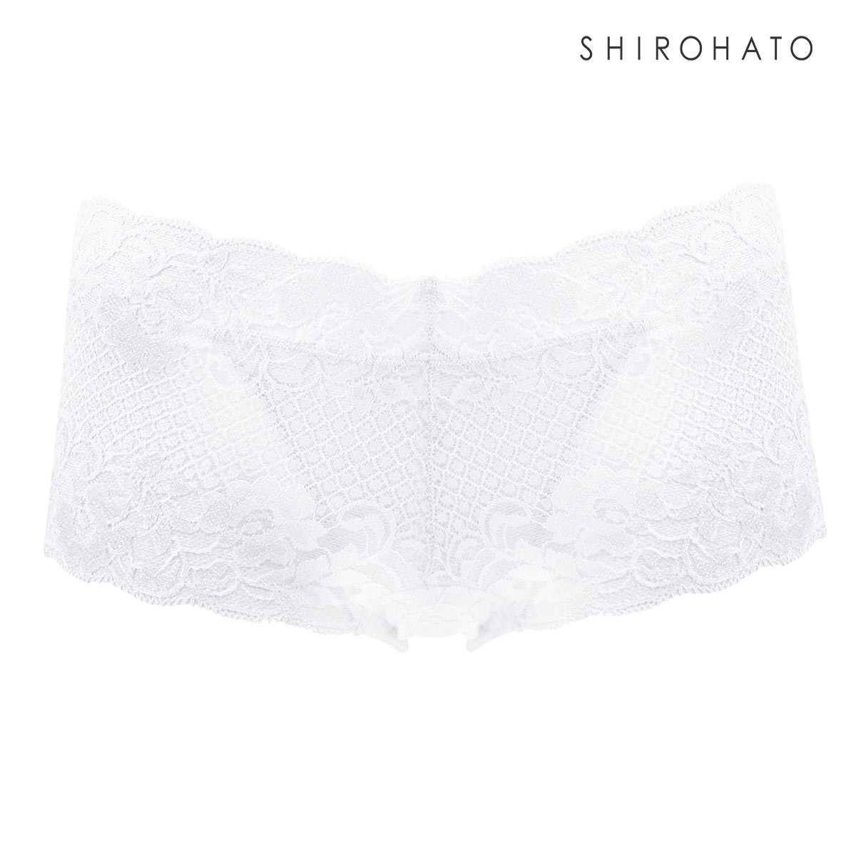 サニタリーショーツ 総レース 羽根付き対応 生理用 ひびきにくい 柔らか プチプラ ストレッチ ローライズ 単品 ジョリーエマ Jolie Emma(WH-ホワイト-M)