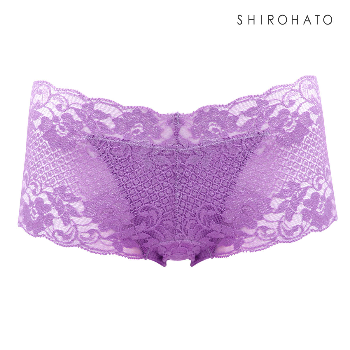 サニタリーショーツ 総レース 羽根付き対応 生理用 ひびきにくい 柔らか プチプラ ストレッチ ローライズ 単品 ジョリーエマ Jolie Emma(LV-ラベンダー-M)