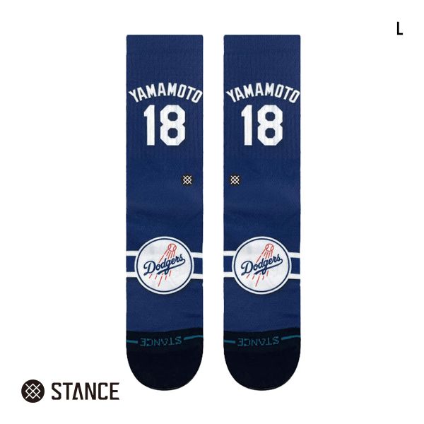 スタンス JERSEY YAMAMOTO クルー丈 ソックス メンズ STANCE 靴下