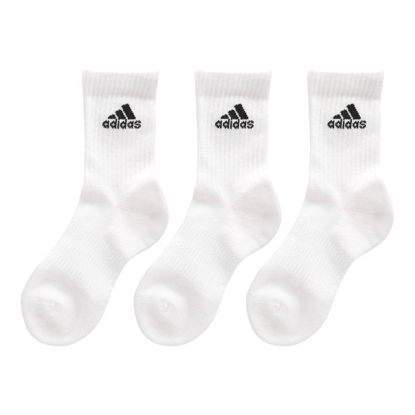 アディダス adidas クルー丈 ソックス 靴下 キッズ ジュニア 3足組