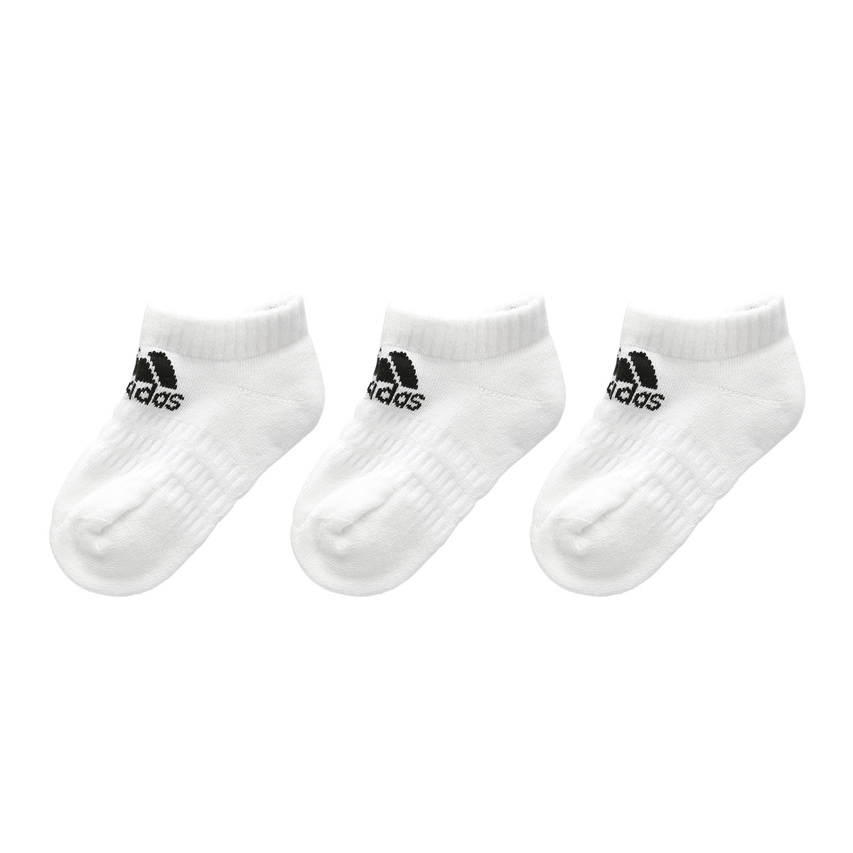 アディダス adidas スニーカー丈 ソックス 3足組 キッズ ジュニア 靴下 FXI60 くるぶし丈 ボーイズ ガールズ(B-14-15cm)