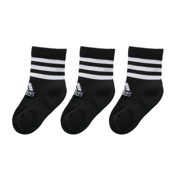 アディダス adidas クルー丈 ソックス 3足組 キッズ ジュニア 靴下 FXI68