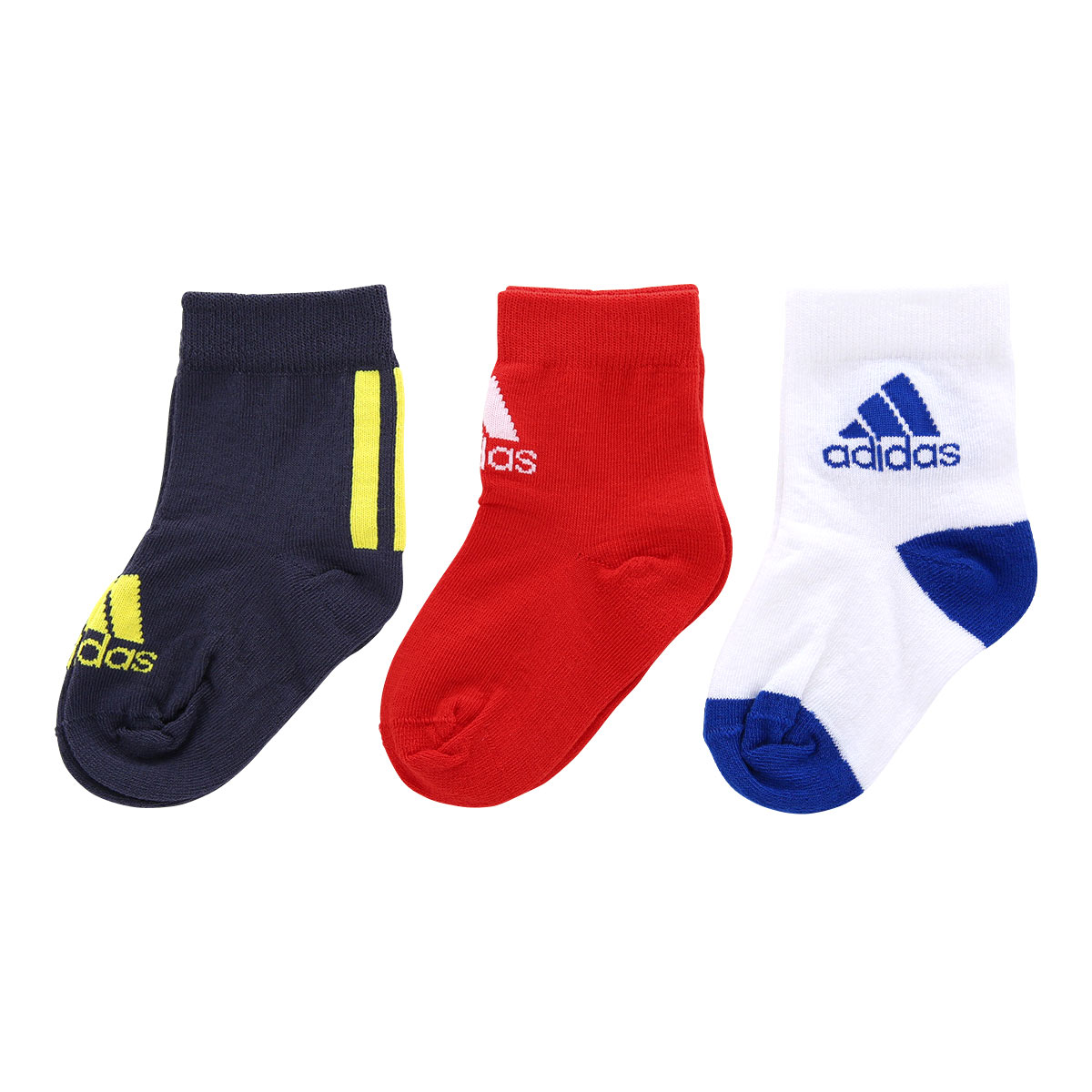 アディダス adidas KIDS ジュニア キッズ クォーター丈 3P ソックス ボーイズ 男の子(Set-12-13cm)