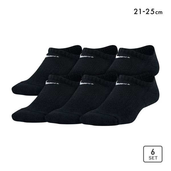 ナイキ キッズ エブリデイ クッション ノーショウ ソックス 6足セット NIKE ボーイズ ガールズ ジュニア 靴下 6P