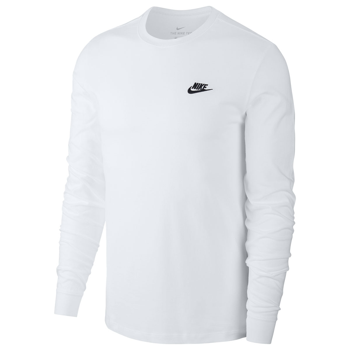 ナイキ NIKE メンズ NSW クラブ Tシャツ ロングスリーブ スポーツウェア AR5194 長袖(WH-ホワイト-S)