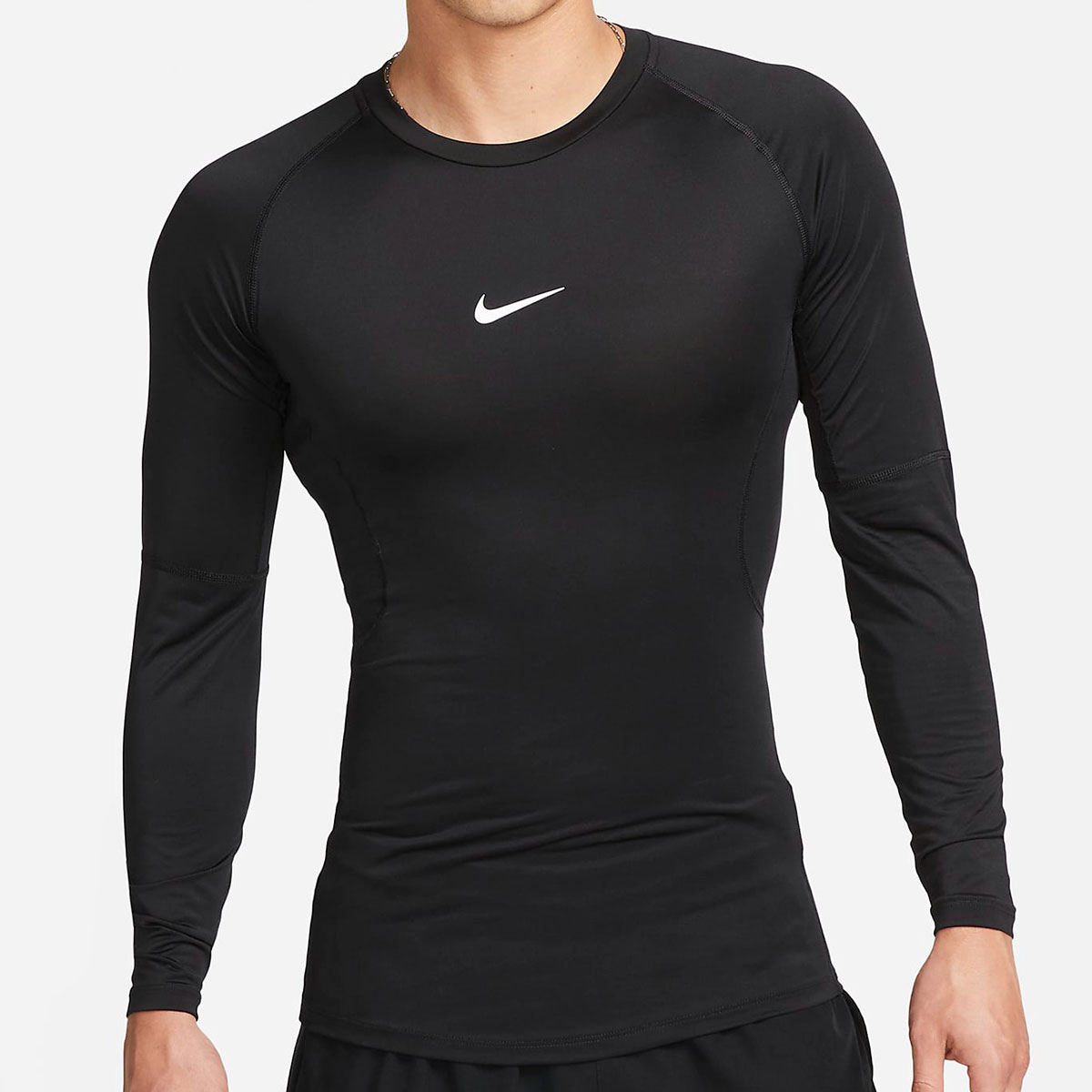 ナイキ NIKE ナイキプロ NP Dri-FIT タイトフィット ロングスリーブ トップ TIGHT TOP LS メンズ スポーツ アンダーウェア(BK-ブラック-S)