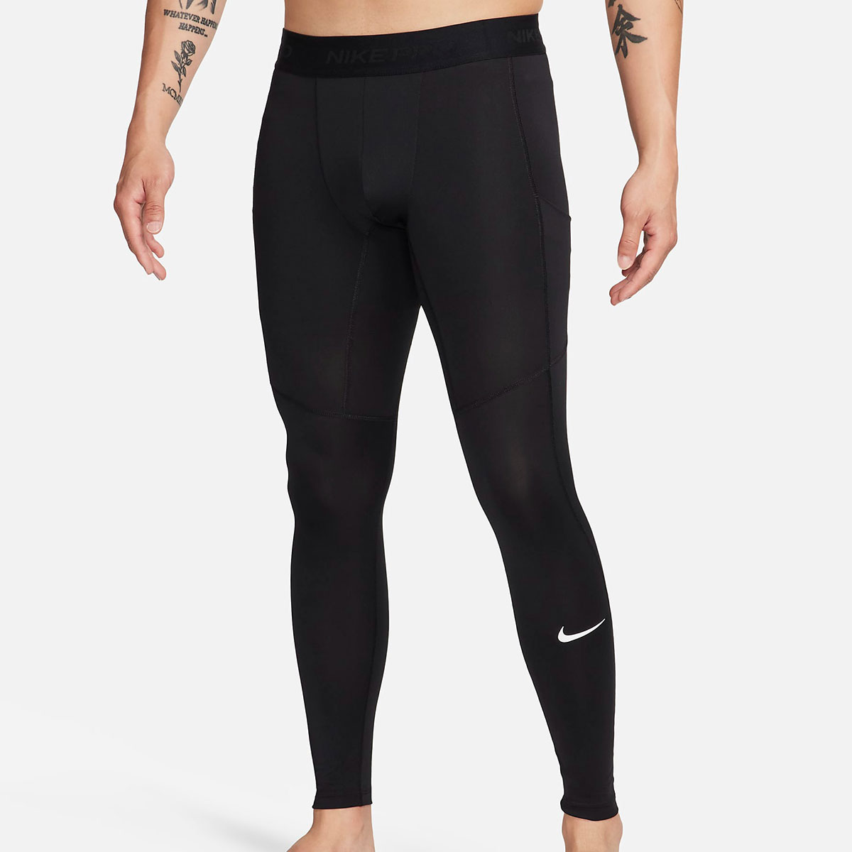 ナイキ NIKE ナイキプロ NP Dri-FIT タイツ メンズ ロングタイツ スポーツ アンダーウェア(BK-ブラック-S)