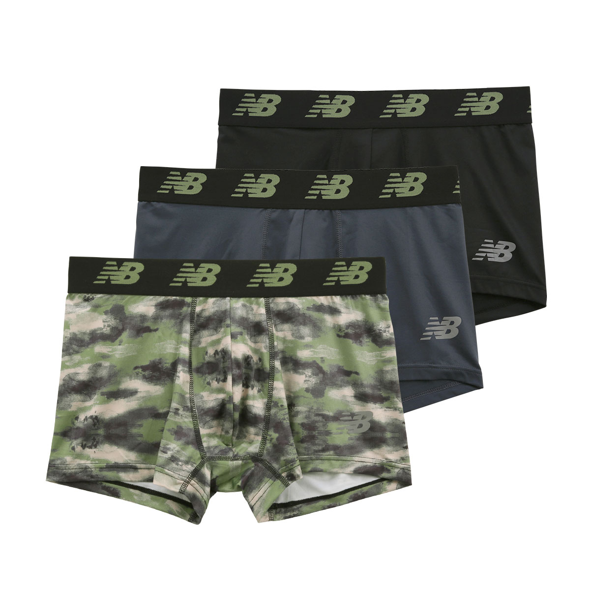 ニューバランス NewBalance プレミアム ボクサーパンツ 3枚組 メンズ アンダーウェア(Set2-S)
