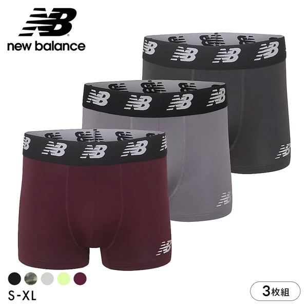 ニューバランス NewBalance プレミアム ボクサーパンツ 3枚組 メンズ アンダーウェア