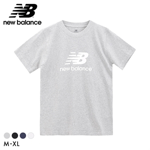 ニューバランス Stacked Logo ショートスリーブ Tシャツ メンズ 半袖 綿100％ NewBalance NB