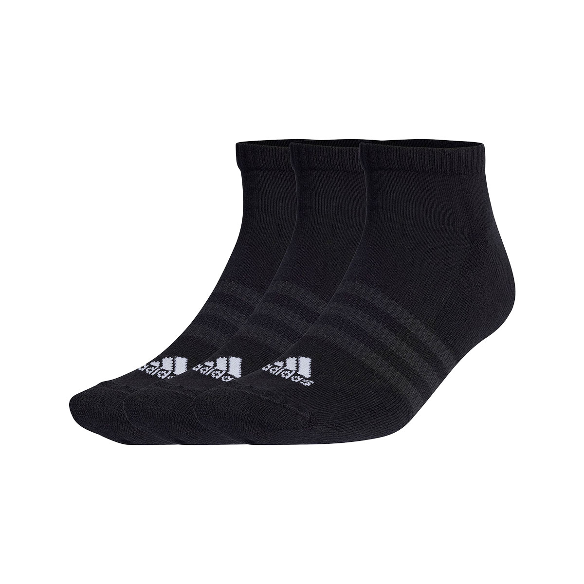 アディダス adidas ショート丈 ソックス 3足組 ユニセックス レディース メンズ 靴下 ローカット くるぶし丈(Set3-22-24cm)