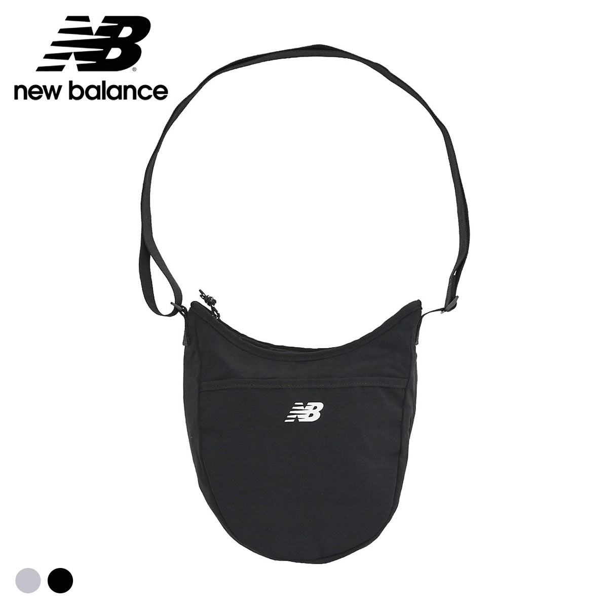 ニューバランス Shoulder Half Round Bag ショルダーバッグ メンズ レディース バッグ 男女兼用 New Balance(BK-ブラック-Free)