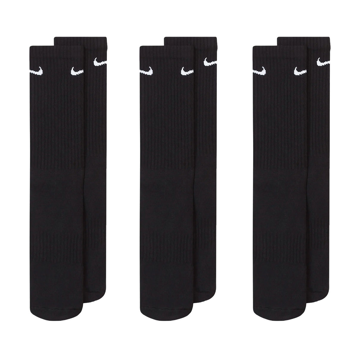 ナイキ NIKE エブリデイ クッション クルー丈 ソックス 3足組 靴下 レディース メンズ SX7664 21-23cm 23-25cm 25-27cm 27-29cm(Set-21-23cm)