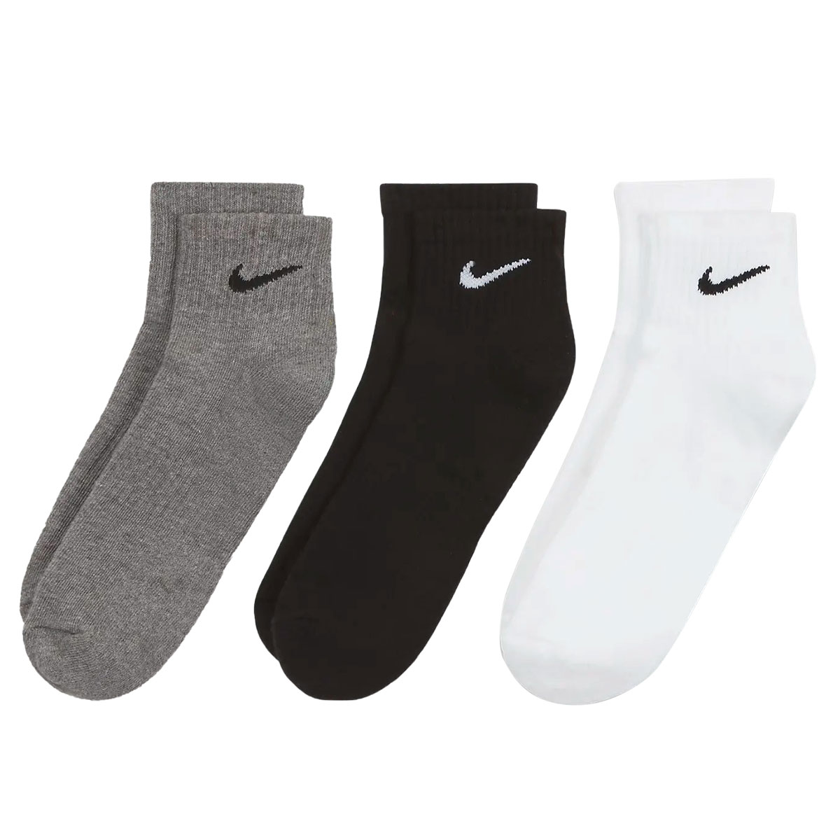 ナイキ NIKE エブリデイ クッション ショート丈 ソックス 3足組 靴下 メンズ レディース SX7667 21-23cm 23-25cm 25-27cm 27-29cm(Set-21-23cm)