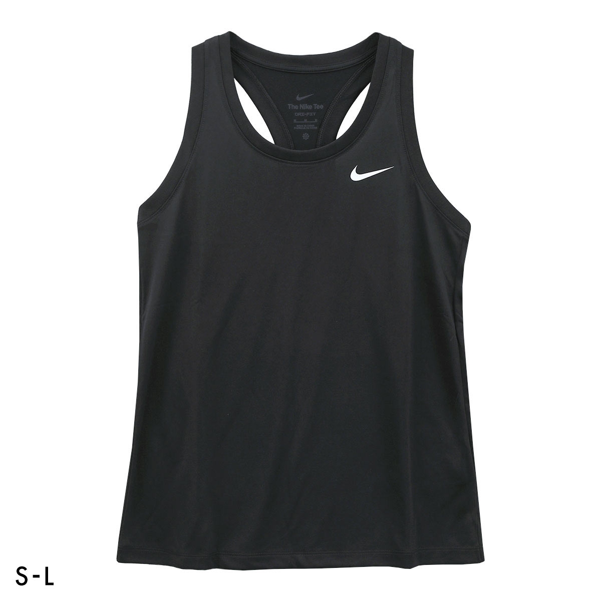 ナイキ NIKE WS ウィメンズ Dri-FIT RLGD レーサーバック タンクトップ レディース ドライフィット スポーツ(BK-ブラック-S)