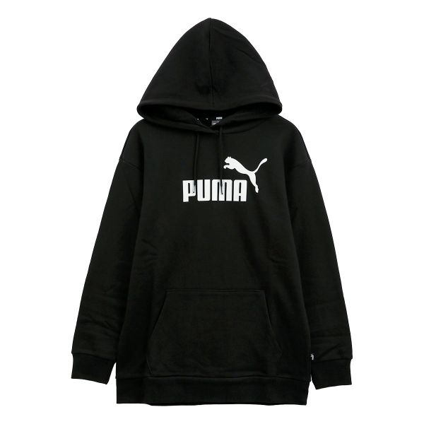 プーマ PUMA ESS エロンゲーテッド ロゴ フーディ スウェット レディース パーカー リラックスフィット