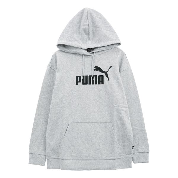 プーマ PUMA ESS エロンゲーテッド ロゴ フーディ スウェット レディース パーカー リラックスフィット