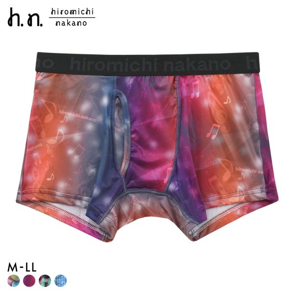 ヒロミチナカノ hiromichinakano 転写プリント ボクサーパンツ メンズ 前あき M L LL