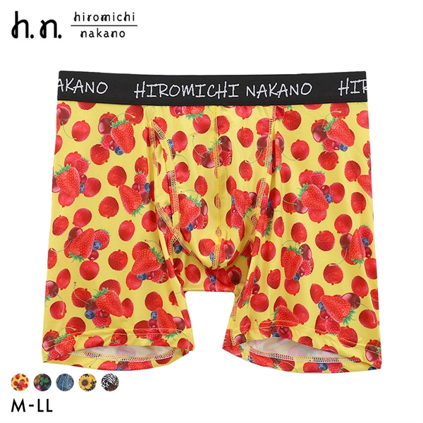 ヒロミチナカノ hiromichinakano 転写プリント ボクサーパンツ メンズ 前あき M L LL
