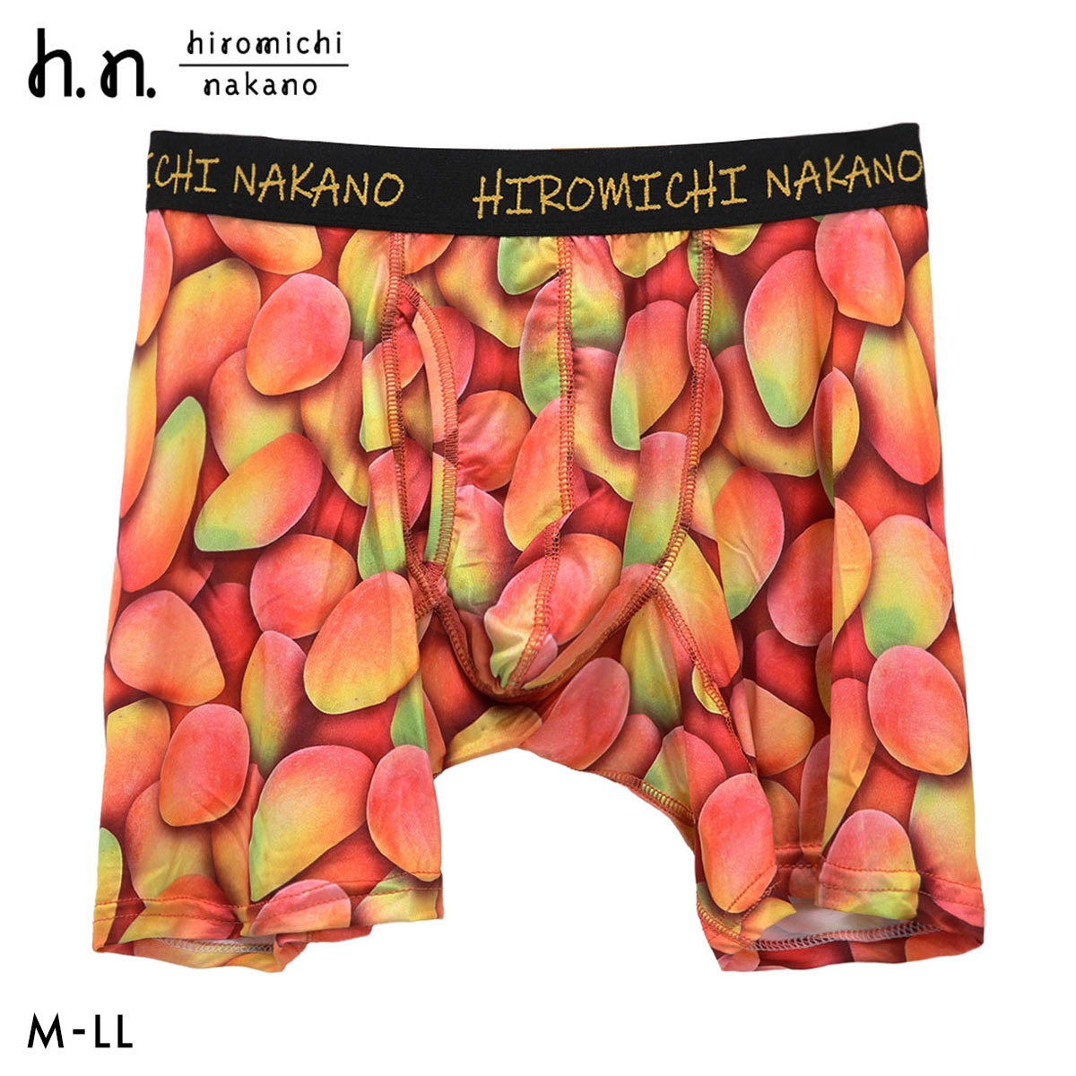 ヒロミチナカノ hiromichinakano 転写プリント ボクサーパンツ メンズ 前あき POP カラフル M L LL(FRT-フルーツ-M)