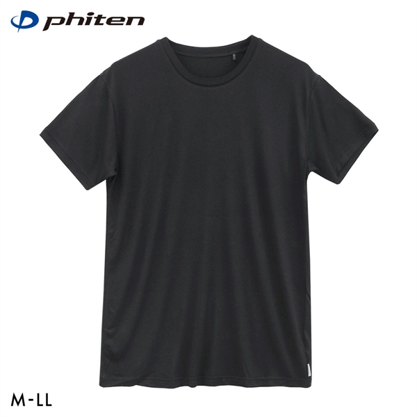 ファイテン Phiten アクアチタン採用 クルーネック 半袖 Tシャツ メンズ インナー 吸放湿 ムレ軽減 ショートスリーブ