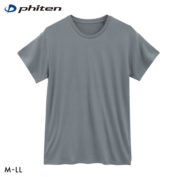 ファイテン Phiten アクアチタン採用 クルーネック 半袖 Tシャツ メンズ インナー 吸放湿 ムレ軽減 ショートスリーブ