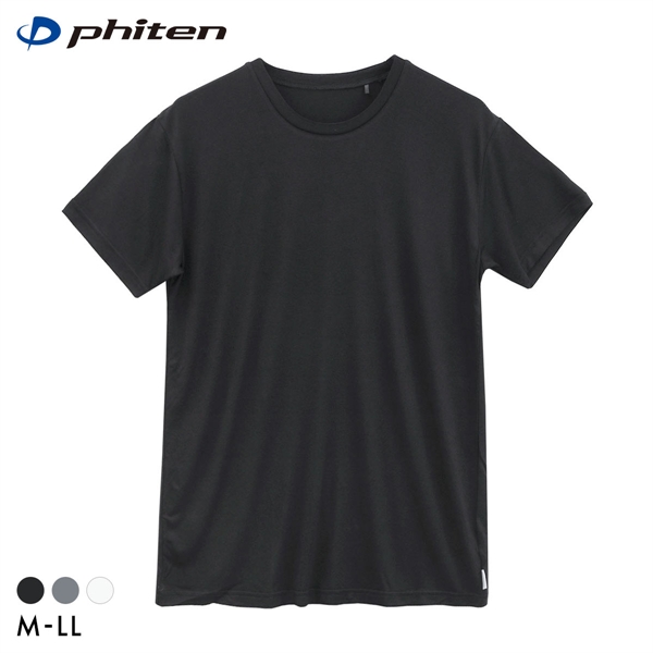 ファイテン Phiten アクアチタン採用 クルーネック 半袖 Tシャツ メンズ インナー 吸放湿 ムレ軽減 ショートスリーブ