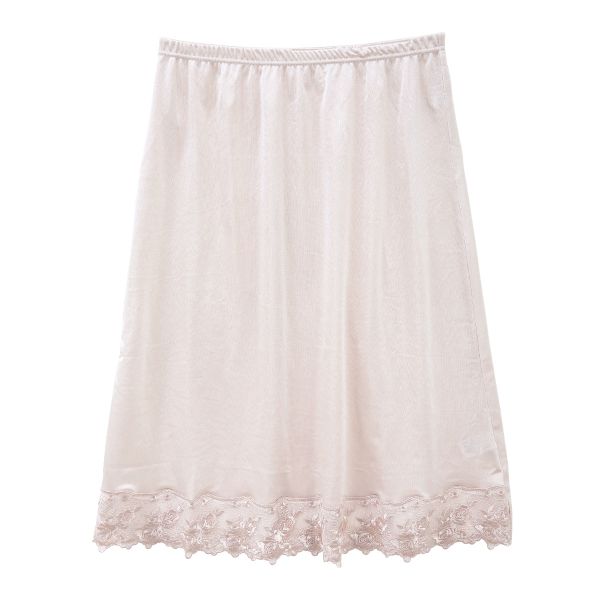 するんとアウターを着こなす ランジェリー チュールレース ペチコート