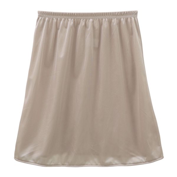 着心地なめらかシンプルランジェリー ノンレース ペチコート 45cm丈 レディース 日本製 インナー