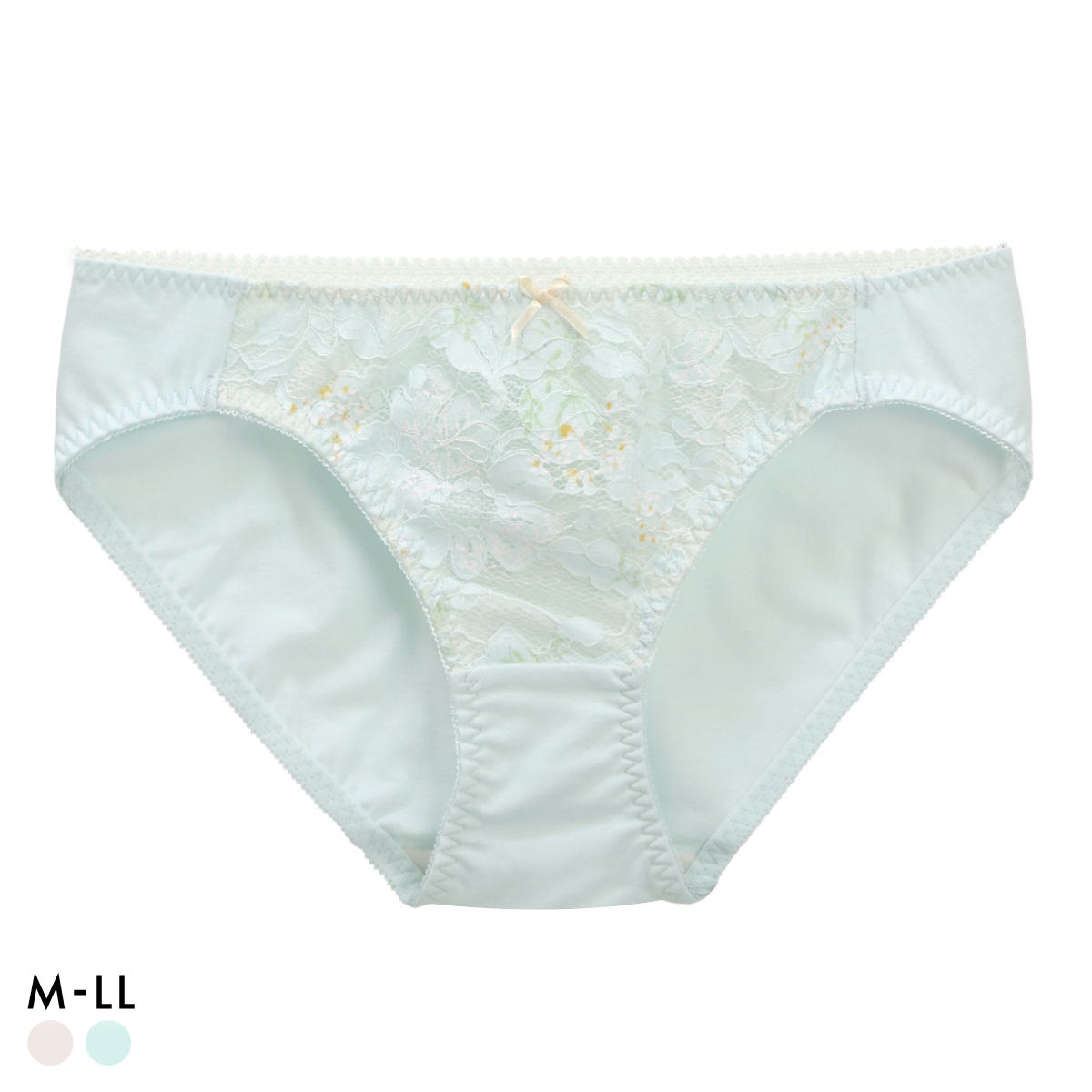 カジュアルフィーリング レース+フラワープリント リラクシング ペアショーツ レディース ノーマルショーツ 単品 Casual Feeling(SX-サックス-M)