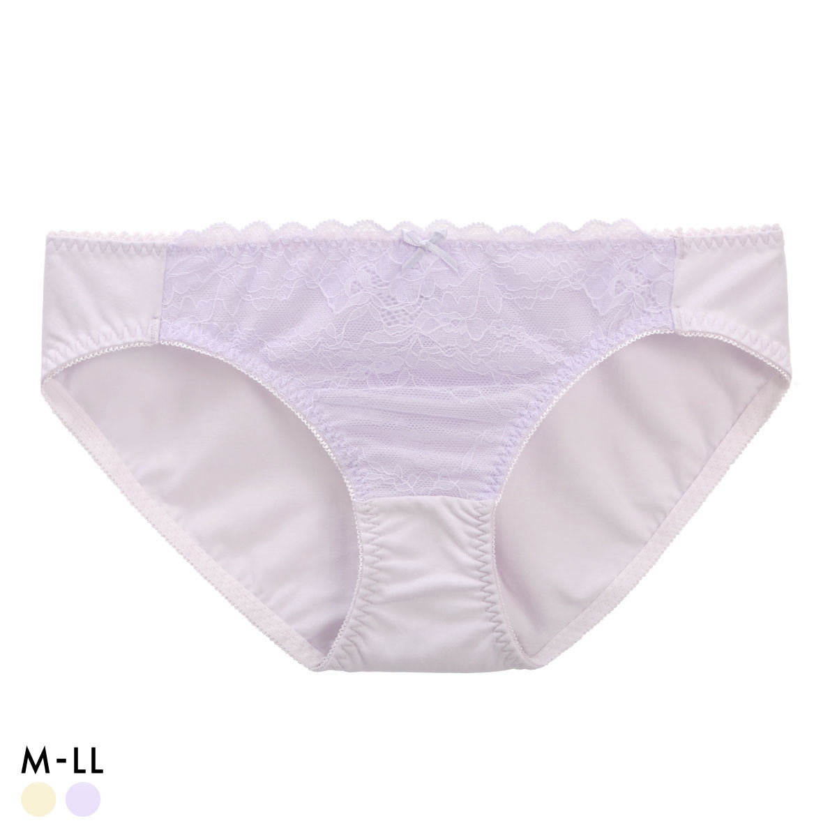 カジュアルフィーリング ラッセルレース リラクシング ペアショーツ レディース ノーマルショーツ 単品 Casual Feeling(LC-ライラック-M)