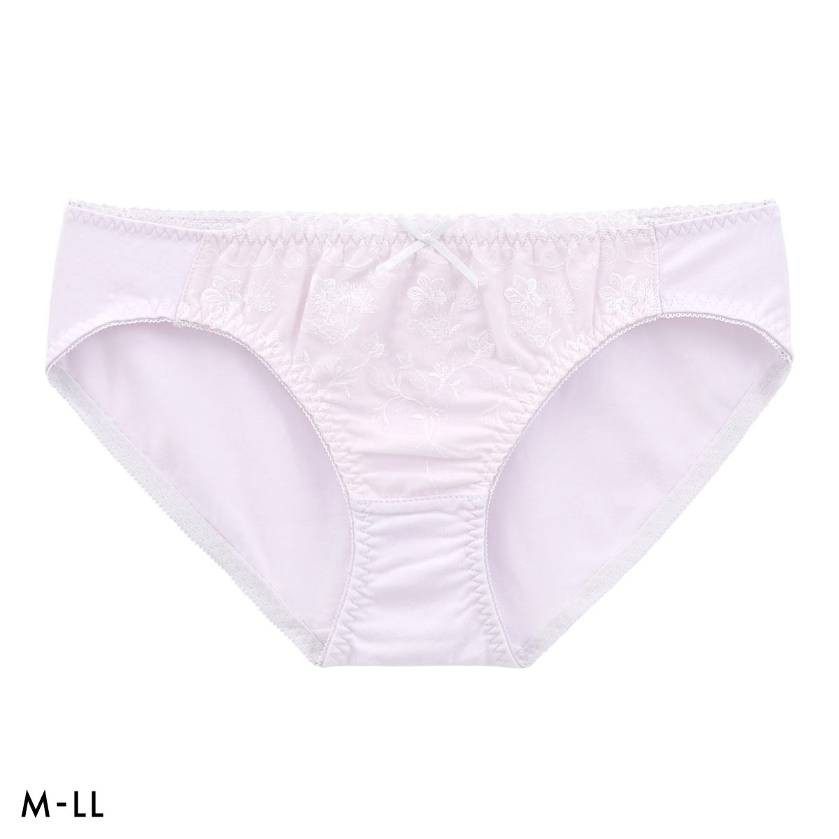 カジュアルフィーリング コットンレース リラクシング ペアショーツ レディース ノーマルショーツ 大きいサイズ Casual Feeling(LPU-薄パープル-M)