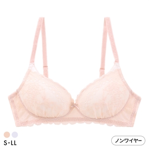 カジュアルフィーリング ラッセルレース ノンワイヤーブラ レディース リラクシング ワイヤレスブラ 大きいサイズ Casual Feeling