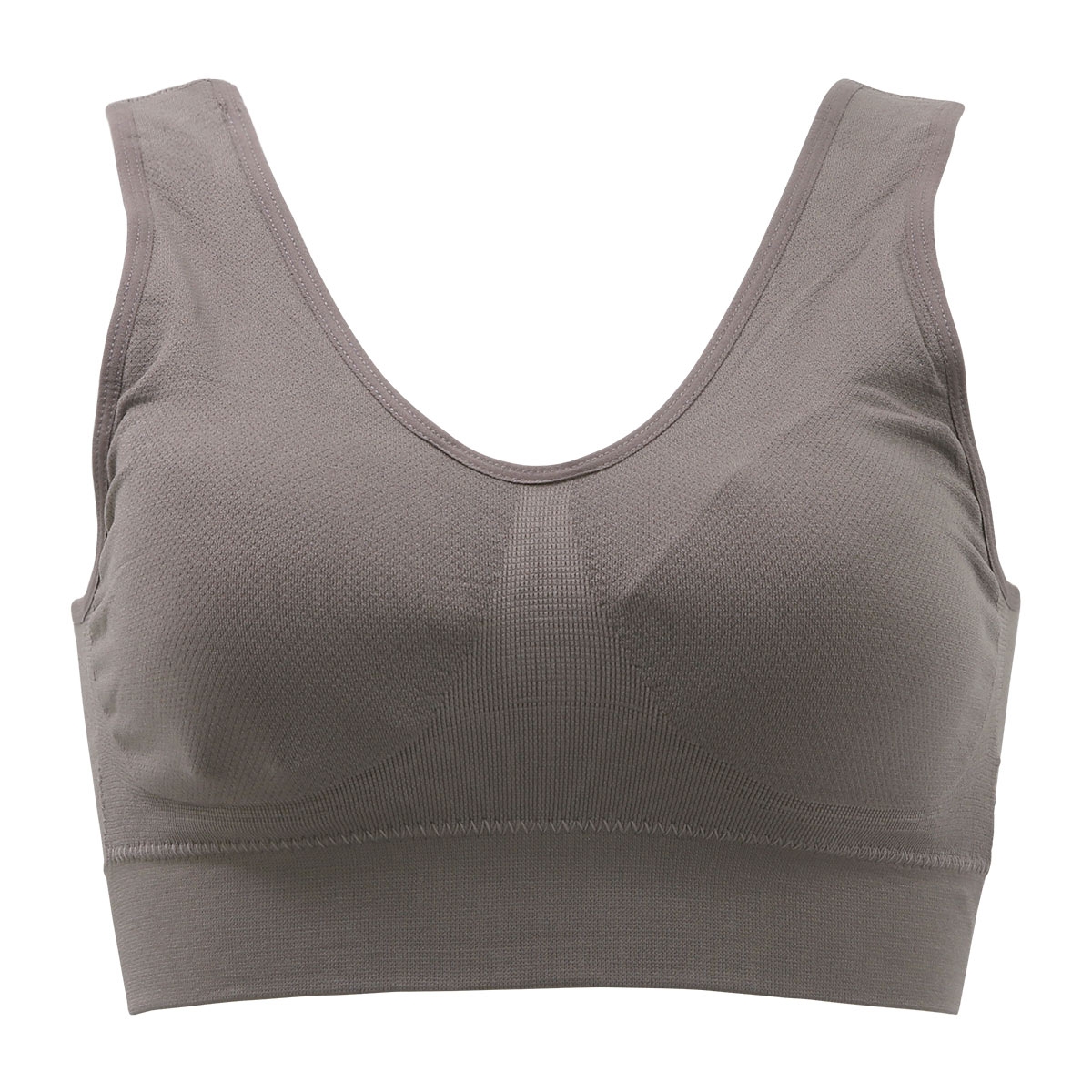 下からはけるブラ ハーフトップ ノンワイヤー ブラジャー ナイトブラ(CGY-チャコールグレー-M)