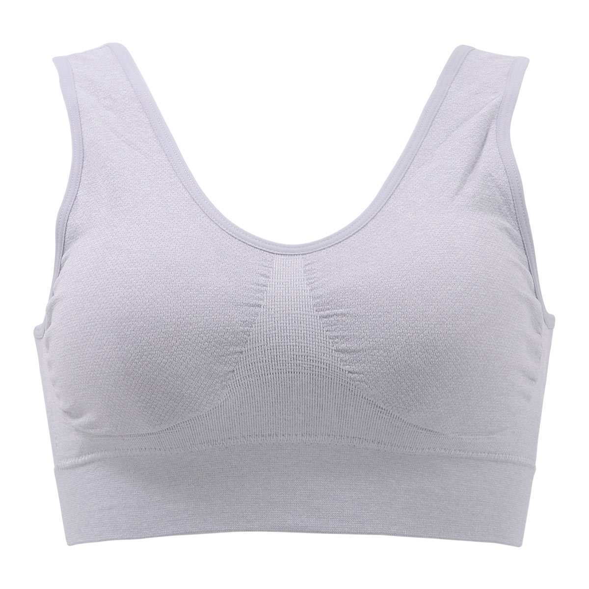 下からはけるブラ ハーフトップ ノンワイヤー ブラジャー ナイトブラ(BGY-ブルーグレー-M)