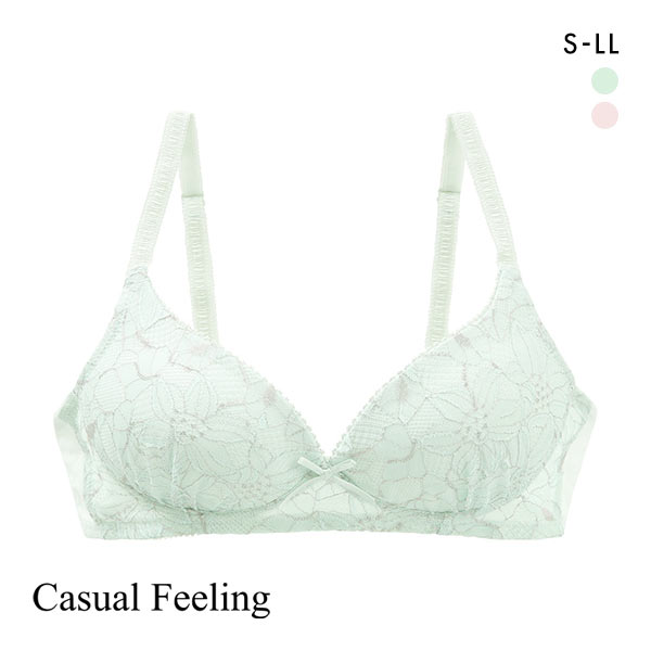 カジュアルフィーリング Casual Feeling マルチレース ノンワイヤー ブラジャー レディース ワイヤレスブラ リラクシング 単品 カジュアルフィーリング Casual Feeling マルチレース ノンワイヤー ブラジャー レディース ワイヤレスブラ リラクシング 単品